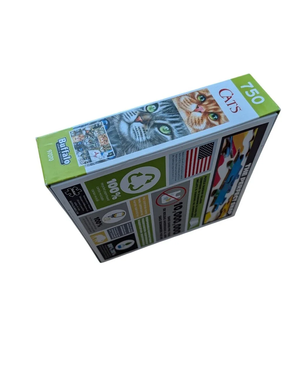 NWT Buffalo Games - Cat 750-Piece Cat Puzzle White Box with Multicolor